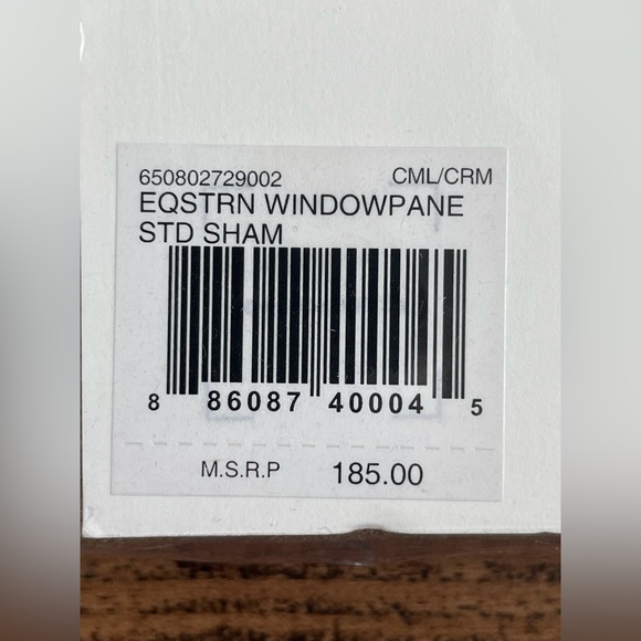 Ralph Lauren Home Modern Equistrein Standard Sham 'Caramel Cream' - Picture 8 of 8